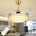 42 Inch 70W gold Designers lighting crystal ceiling lights with fan